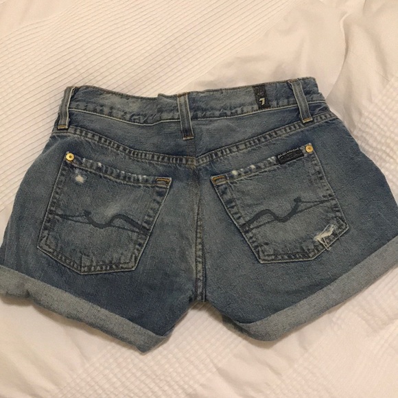 7 For All Mankind Pants - 7 for all mankind denim shorts